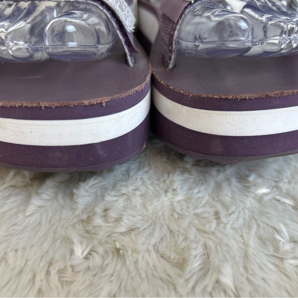 Teva Sandals Womens Size 6 Flatform Universal Platform Slingback Silver Orchid - Picture 3 of 9
